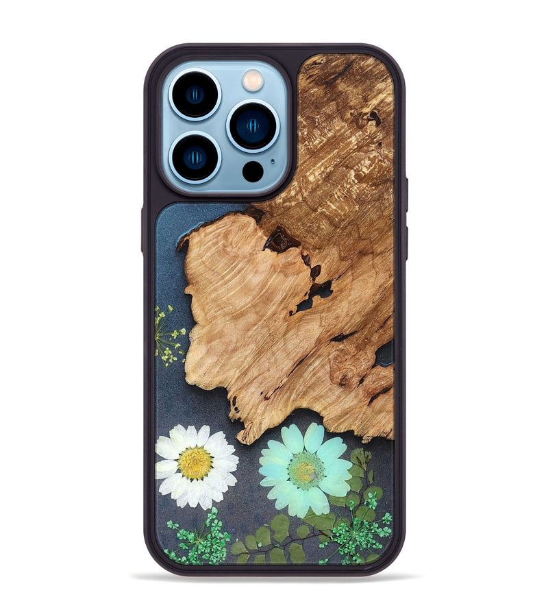 iPhone 14 Pro Max Wood Phone Case - Cristal (Bloom, 821562)