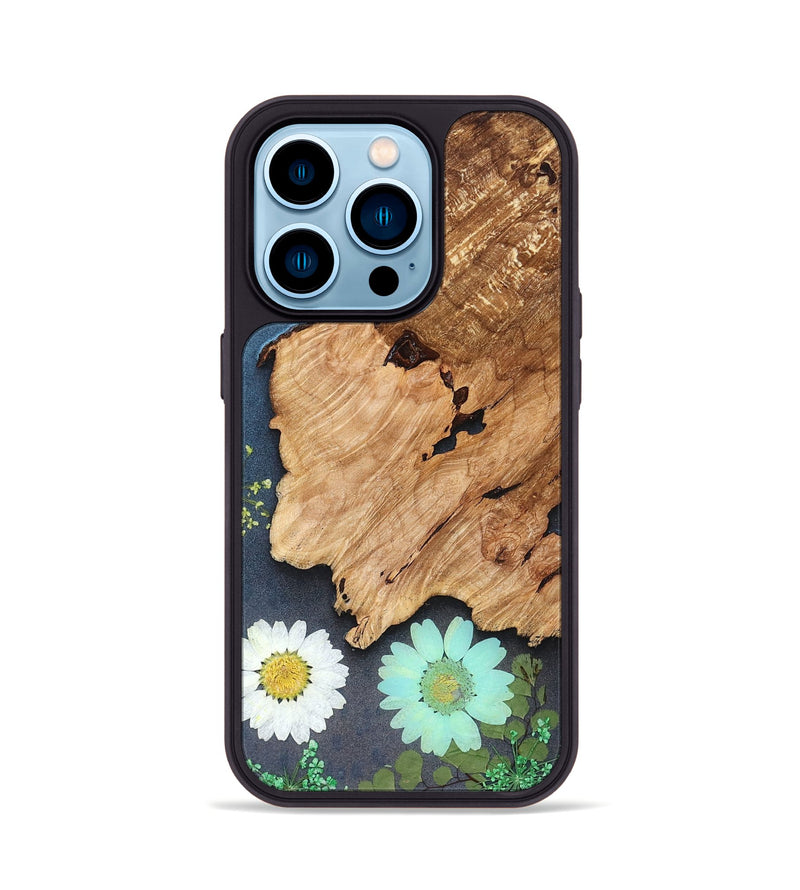 iPhone 14 Pro Wood Phone Case - Cristal (Bloom, 821562)