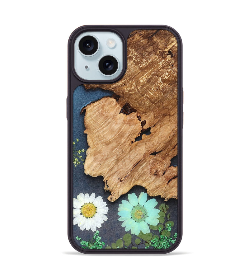 iPhone 15 Wood Phone Case - Cristal (Bloom, 821562)