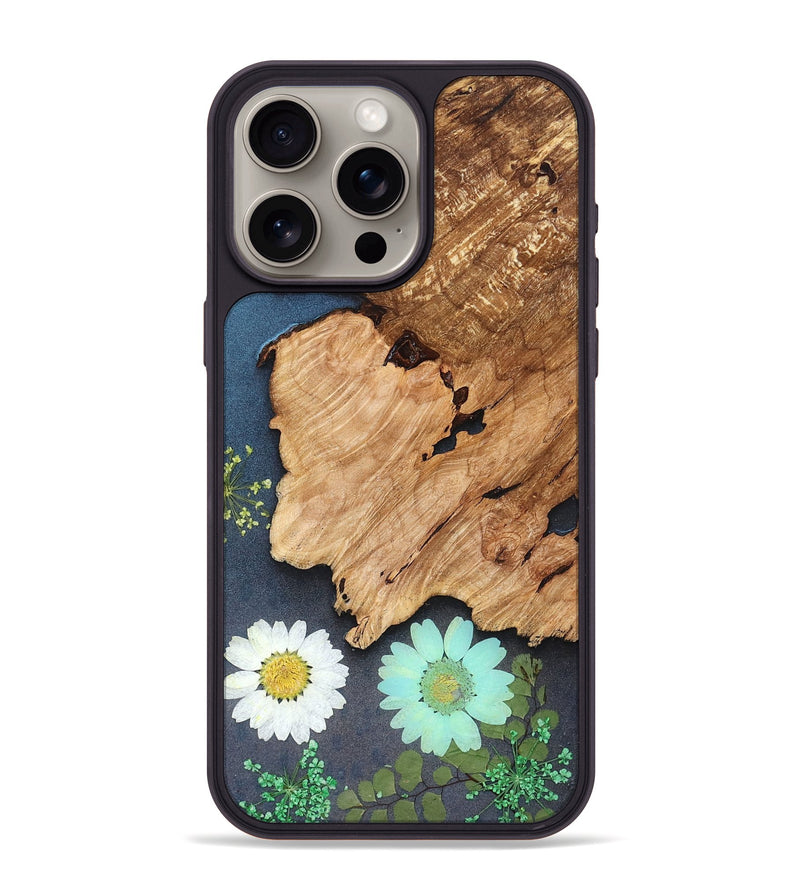 iPhone 15 Pro Max Wood Phone Case - Cristal (Bloom, 821562)