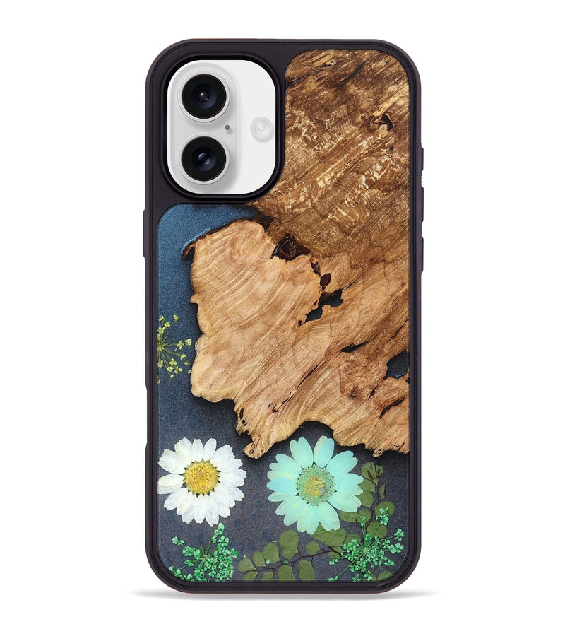 iPhone 16 Plus Wood Phone Case - Cristal (Bloom, 821562)