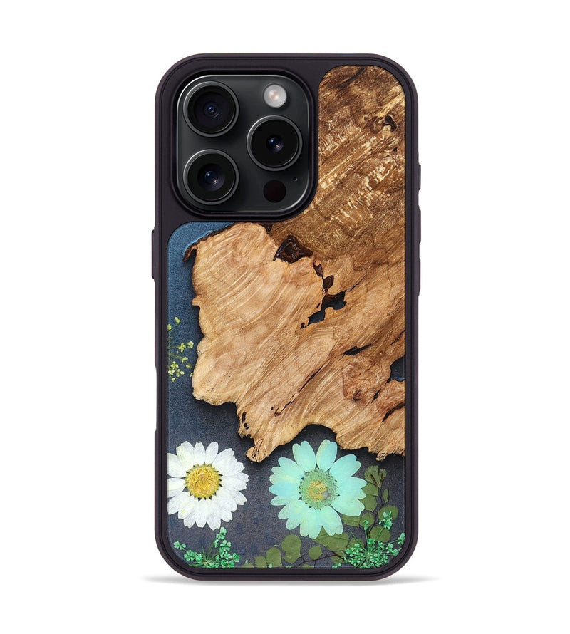 iPhone 16 Pro Wood Phone Case - Cristal (Bloom, 821562)