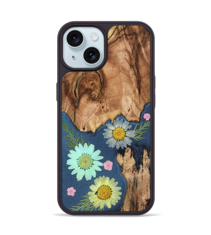 iPhone 15 Wood Phone Case - Corrie (Bloom, 821563)