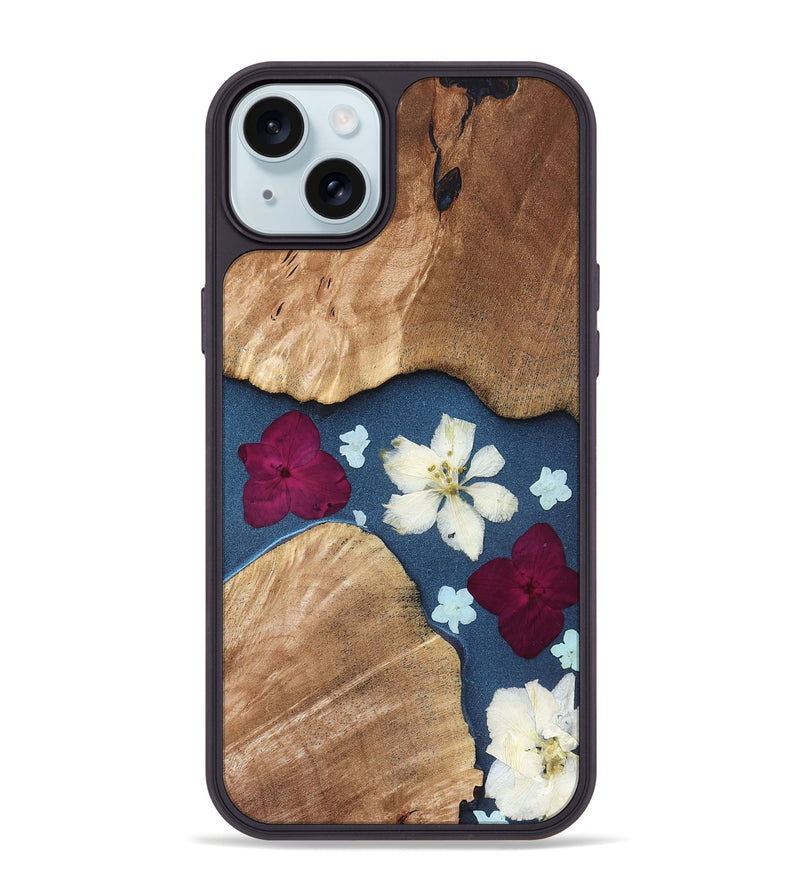 iPhone 15 Plus Wood Phone Case - Freya (Bloom, 821564)