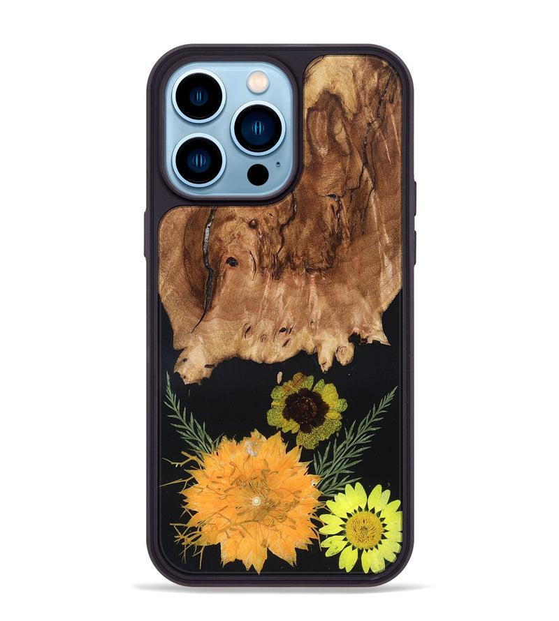 iPhone 14 Pro Max Wood Phone Case - Mittie (Bloom, 821567)
