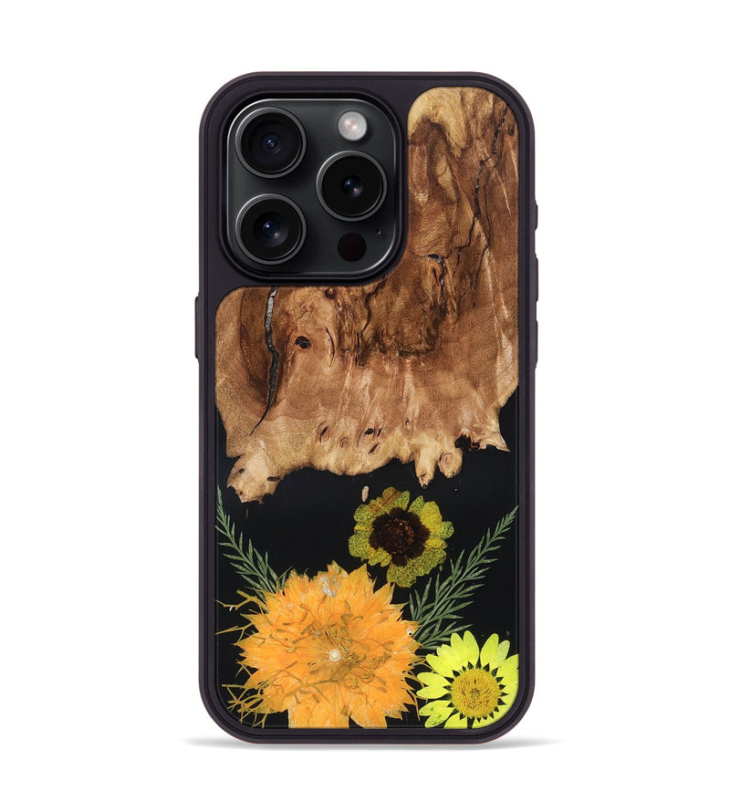 iPhone 15 Pro Wood Phone Case - Mittie (Bloom, 821567)