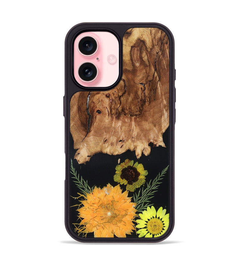 iPhone 16 Wood Phone Case - Mittie (Bloom, 821567)