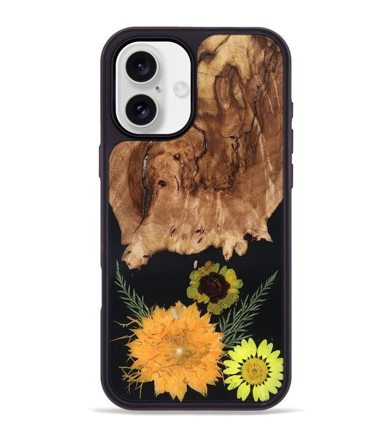 iPhone 16 Plus Wood Phone Case - Mittie (Bloom, 821567)
