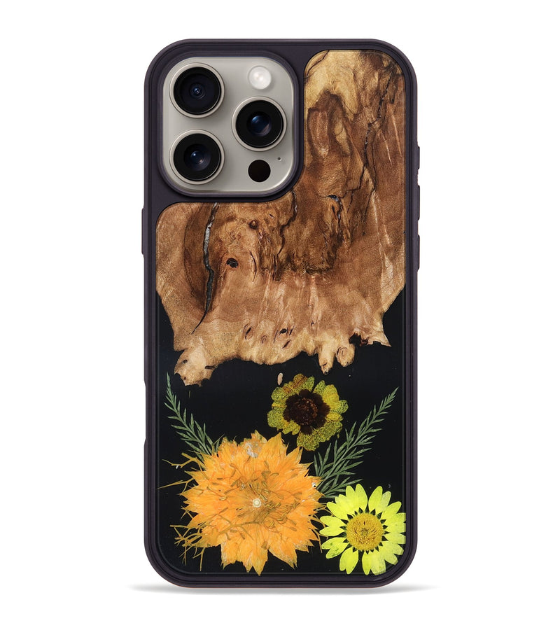 iPhone 16 Pro Max Wood Phone Case - Mittie (Bloom, 821567)