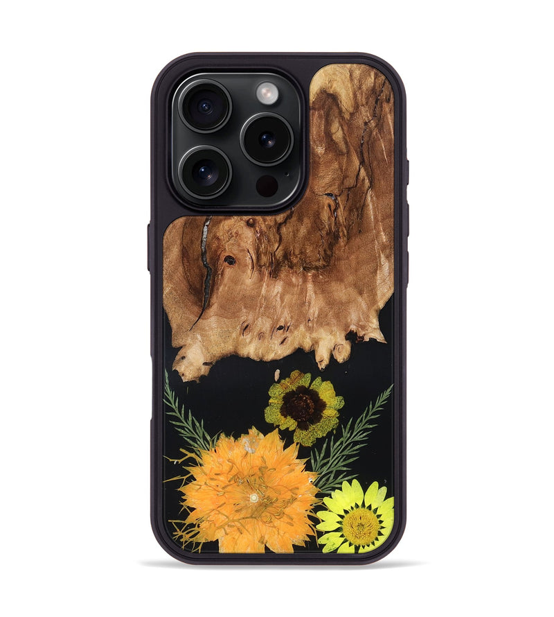 iPhone 16 Pro Wood Phone Case - Mittie (Bloom, 821567)