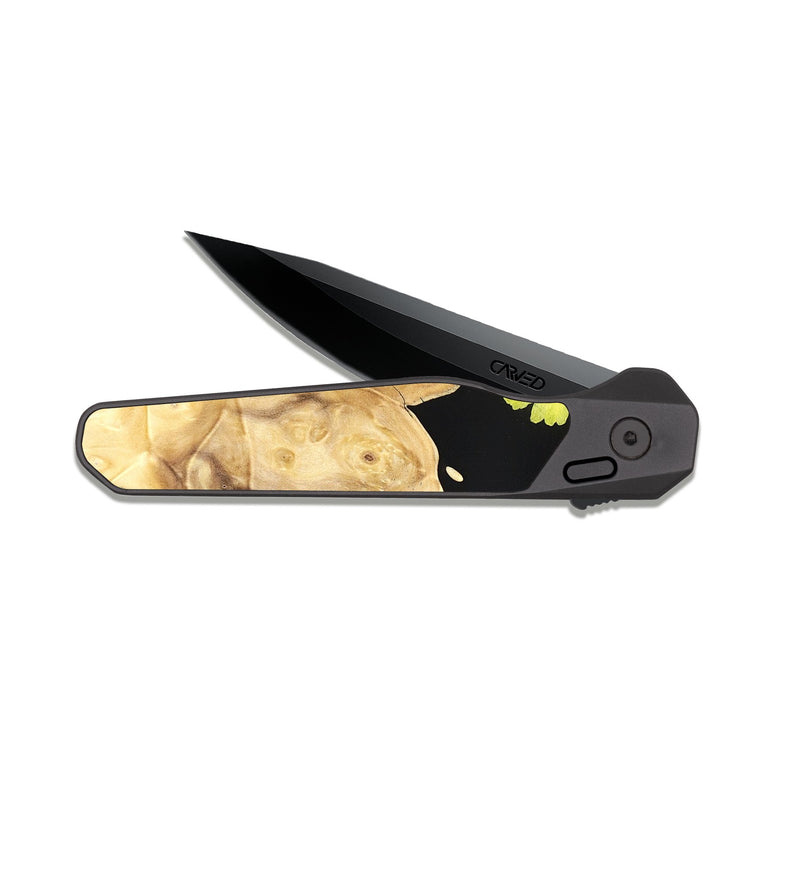 EDC Dark Slate Wood Pocket Knife - Tawanna (Bloom, 821568)