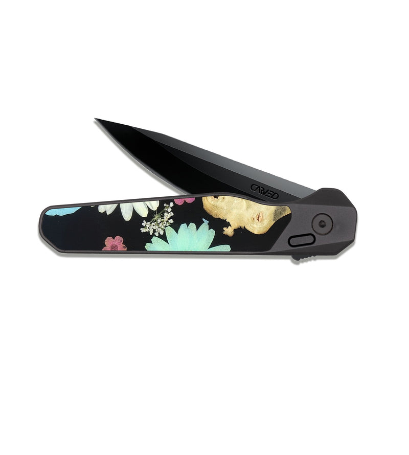 EDC Dark Slate Wood Pocket Knife - Marty (Bloom, 821574)