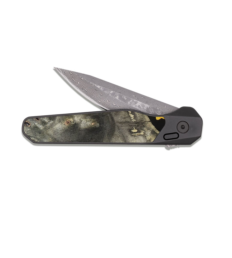 EDC Dark Damascus Wood Pocket Knife - Latifah (Bloom, 821575)