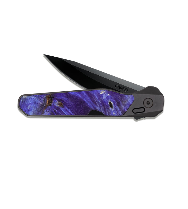EDC Dark Slate Wood Pocket Knife - Kacie (Bloom, 821580)