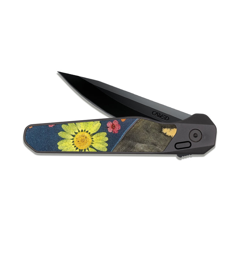 EDC Dark Slate Wood Pocket Knife - Rodney (Bloom, 821589)