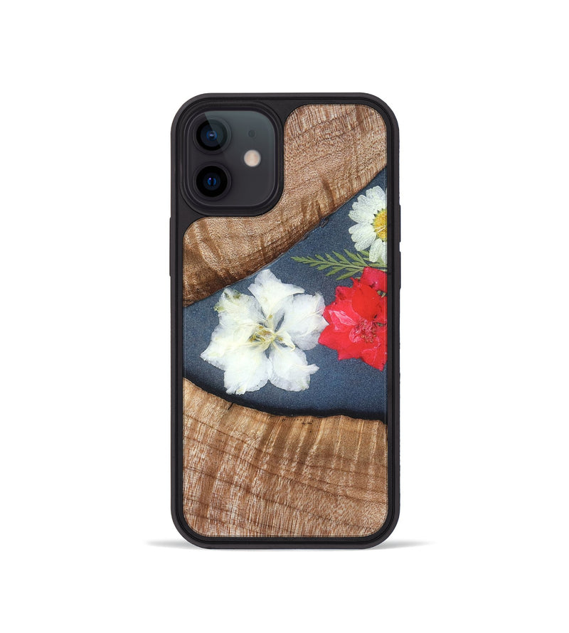 iPhone 12 mini Wood Phone Case - Aleena (Bloom, 821600)