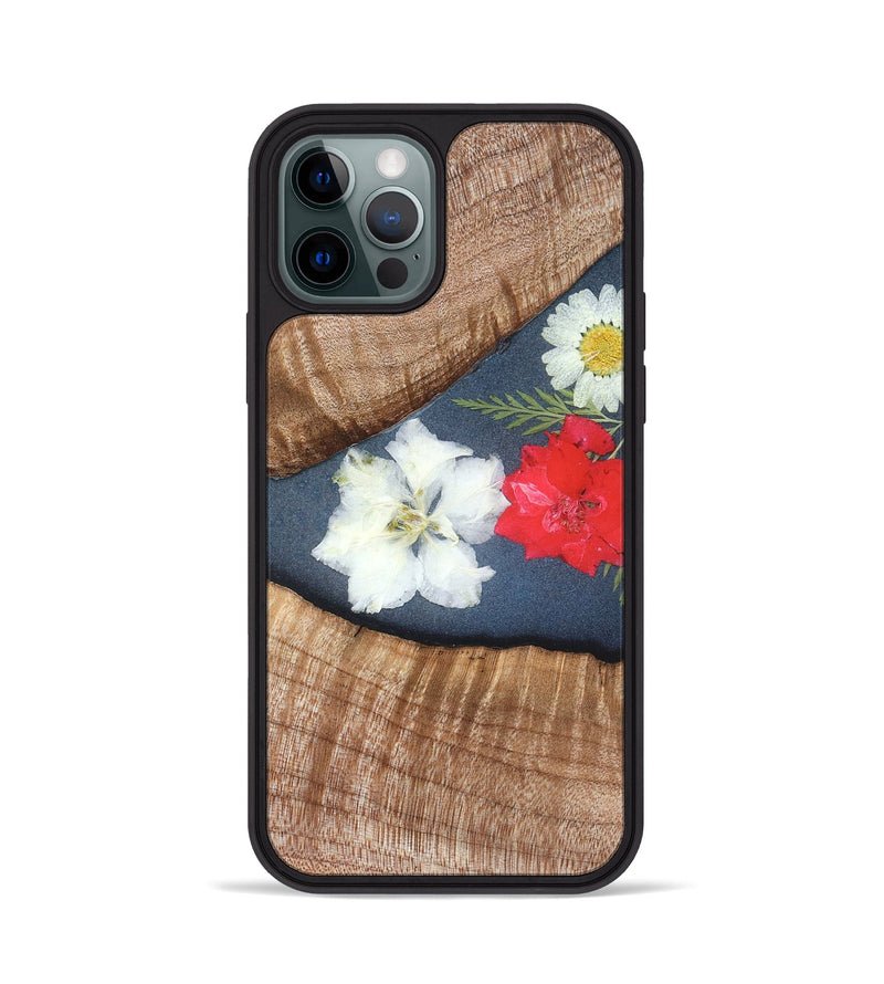 iPhone 12 Pro Wood Phone Case - Aleena (Bloom, 821600)