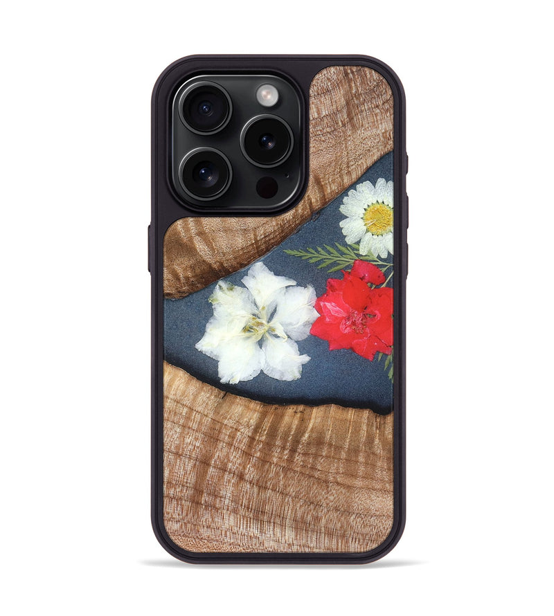 iPhone 15 Pro Wood Phone Case - Aleena (Bloom, 821600)