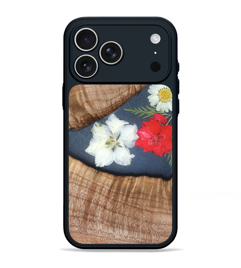 iPhone 17 Pro Max Wood Phone Case - Aleena (Bloom, 821600)