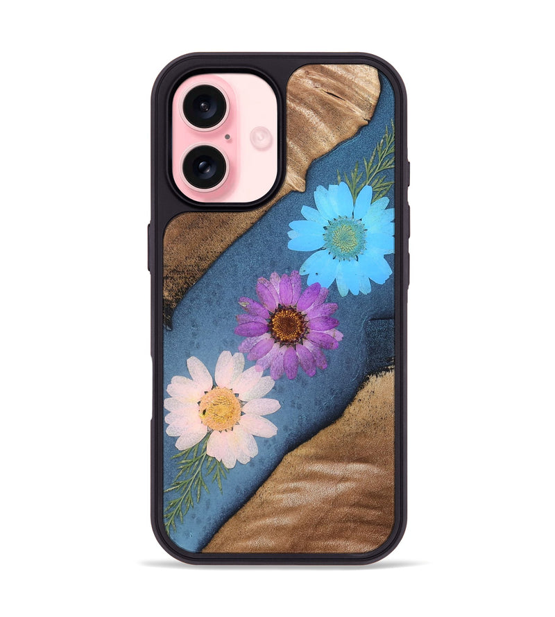 iPhone 16 Wood Phone Case - Quiana (Bloom, 821601)