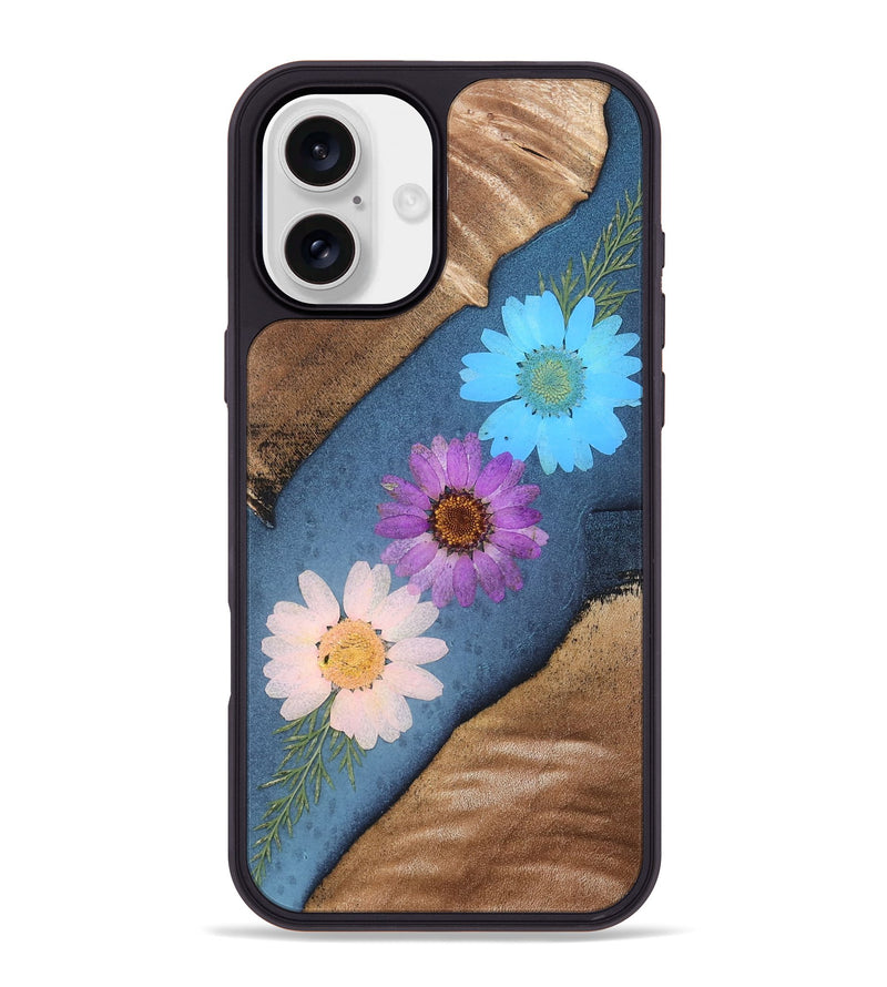 iPhone 16 Plus Wood Phone Case - Quiana (Bloom, 821601)