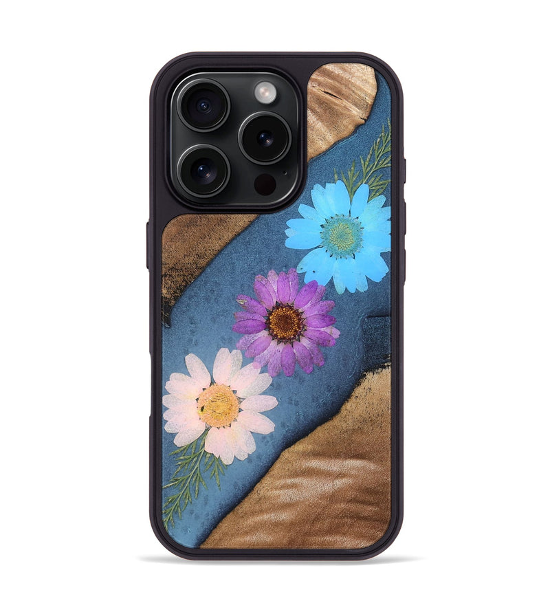 iPhone 16 Pro Wood Phone Case - Quiana (Bloom, 821601)