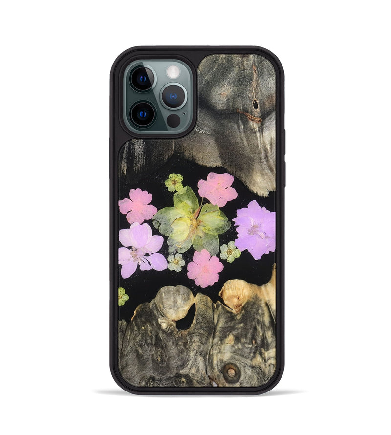 iPhone 12 Pro Wood Phone Case - Elda (Bloom, 821603)