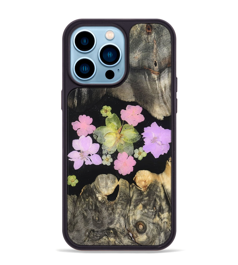 iPhone 14 Pro Max Wood Phone Case - Elda (Bloom, 821603)