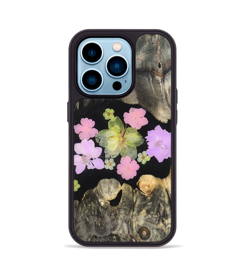 iPhone 14 Pro Wood Phone Case - Elda (Bloom, 821603)