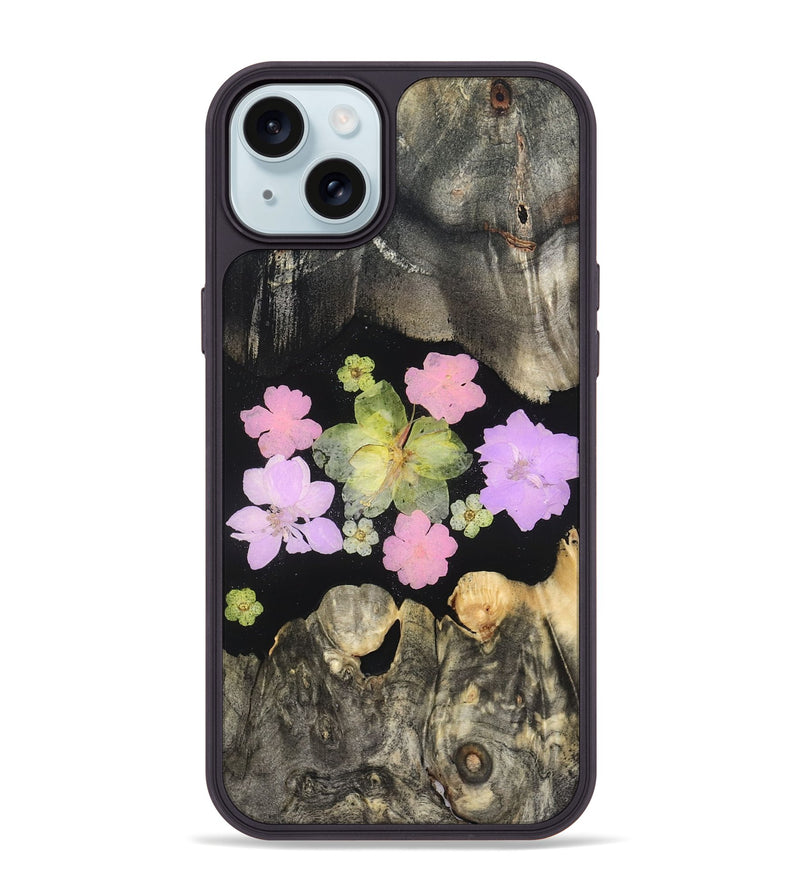 iPhone 15 Plus Wood Phone Case - Elda (Bloom, 821603)