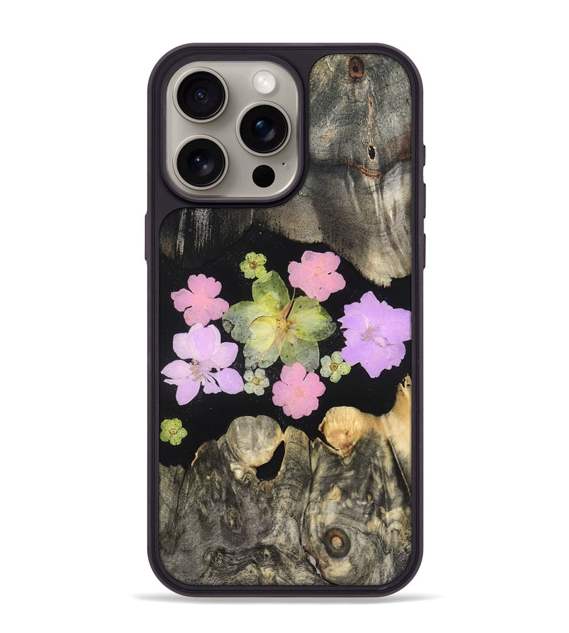 iPhone 15 Pro Max Wood Phone Case - Elda (Bloom, 821603)