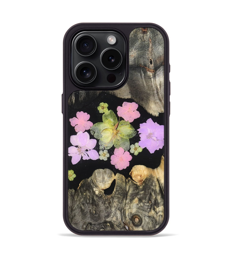 iPhone 15 Pro Wood Phone Case - Elda (Bloom, 821603)