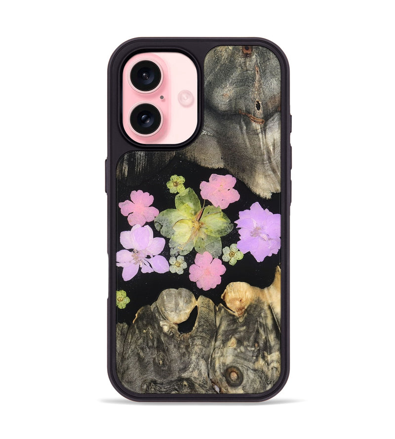 iPhone 16 Wood Phone Case - Elda (Bloom, 821603)