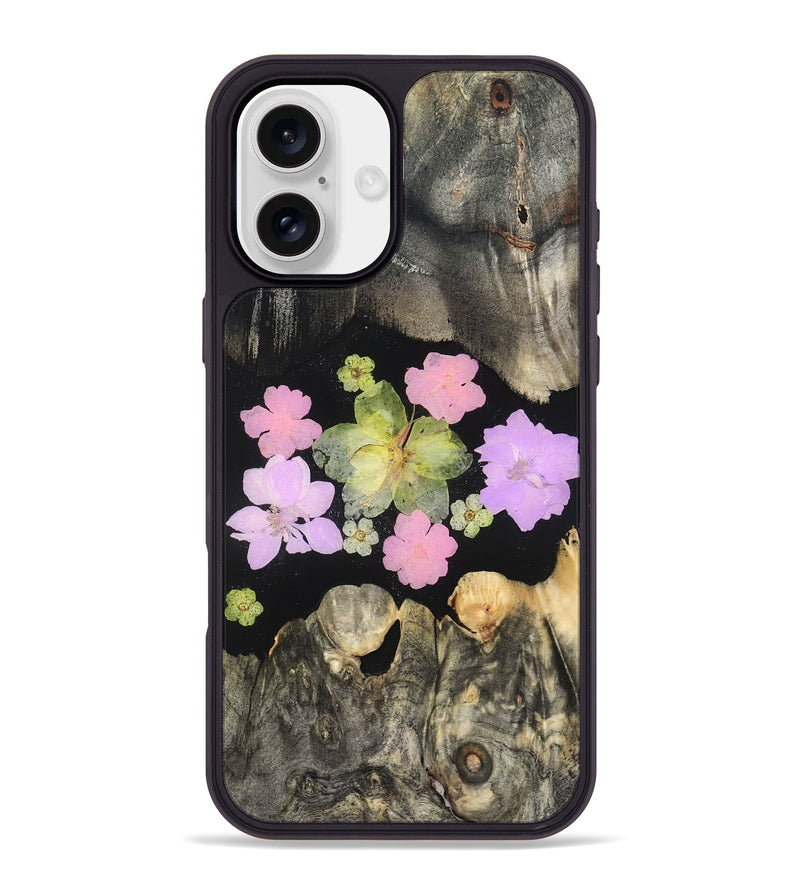 iPhone 16 Plus Wood Phone Case - Elda (Bloom, 821603)
