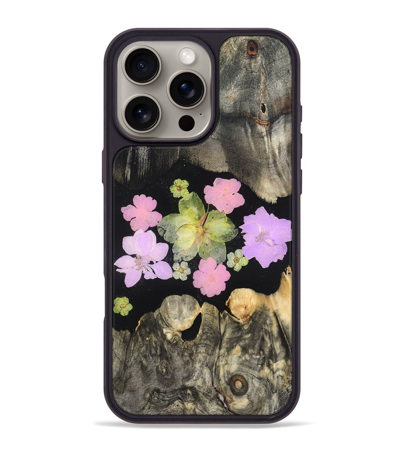 iPhone 16 Pro Max Wood Phone Case - Elda (Bloom, 821603)