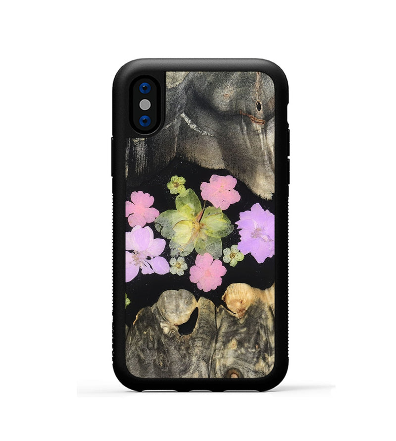 iPhone Xs Wood Phone Case - Elda (Bloom, 821603)