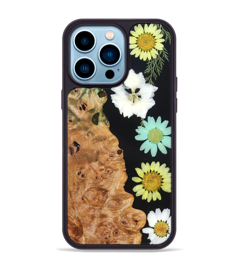 iPhone 14 Pro Max Wood Phone Case - Hubert (Bloom, 821621)