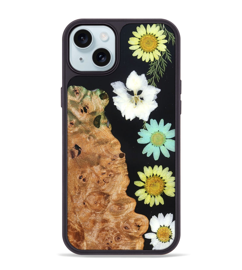 iPhone 15 Plus Wood Phone Case - Hubert (Bloom, 821621)