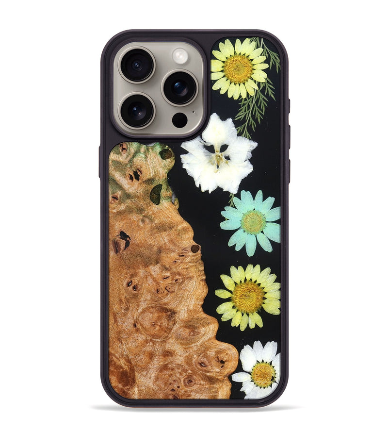 iPhone 15 Pro Max Wood Phone Case - Hubert (Bloom, 821621)