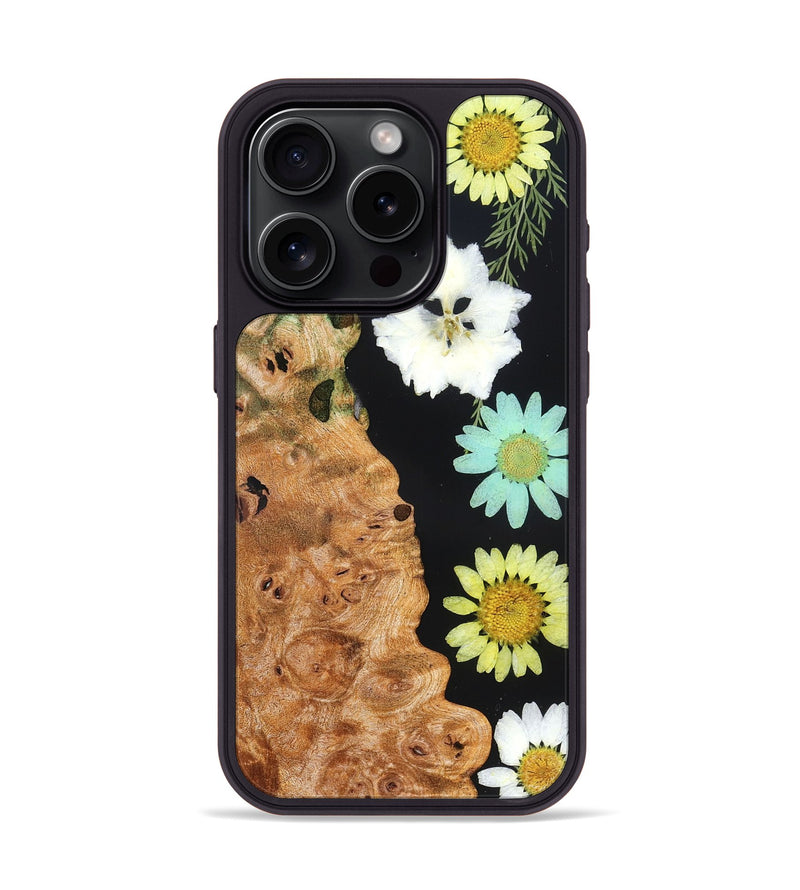 iPhone 15 Pro Wood Phone Case - Hubert (Bloom, 821621)