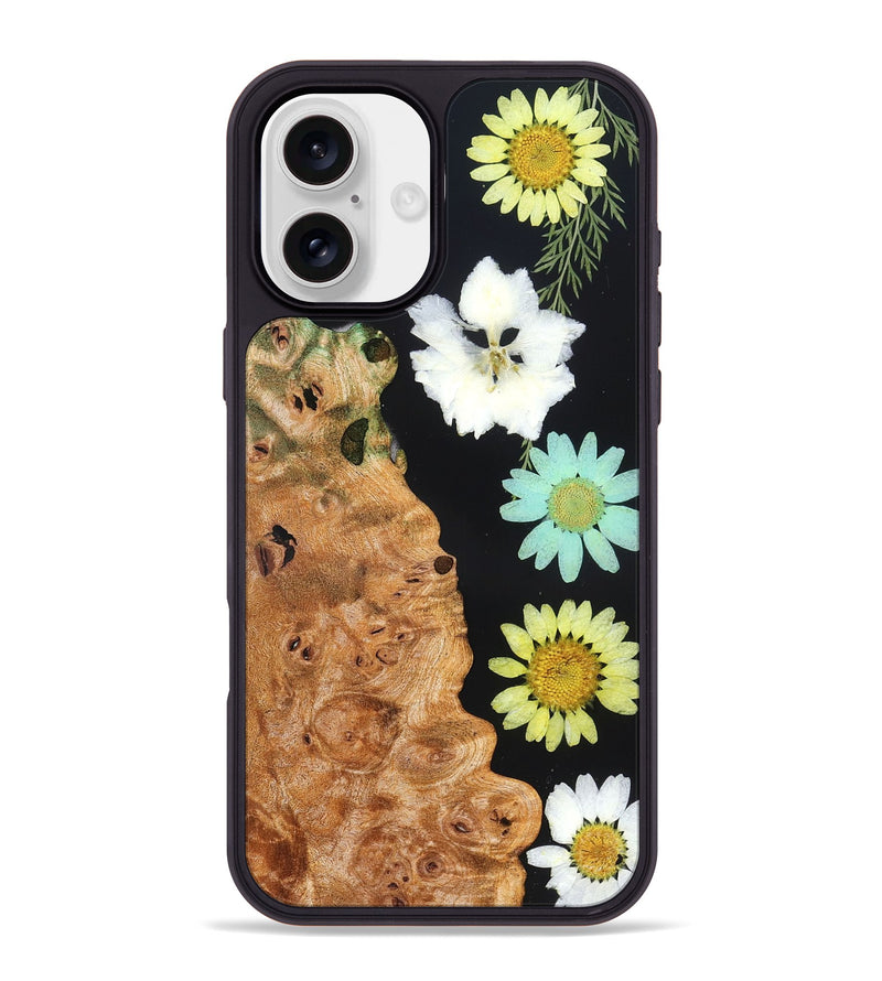 iPhone 16 Plus Wood Phone Case - Hubert (Bloom, 821621)