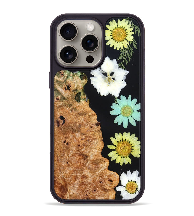 iPhone 16 Pro Max Wood Phone Case - Hubert (Bloom, 821621)