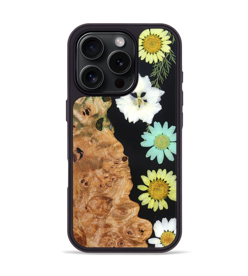 iPhone 16 Pro Wood Phone Case - Hubert (Bloom, 821621)