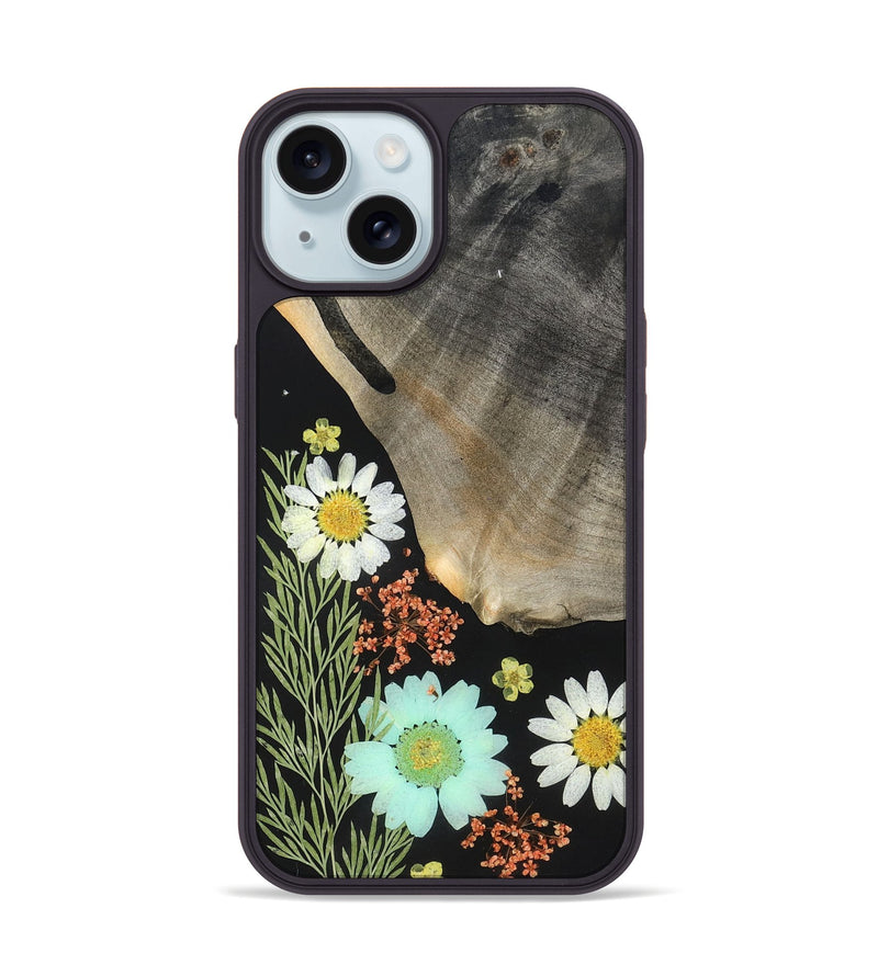 iPhone 15 Wood Phone Case - Melody (Bloom, 821632)