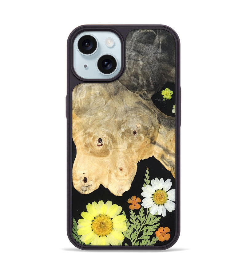iPhone 15 Wood Phone Case - Keshia (Bloom, 821635)