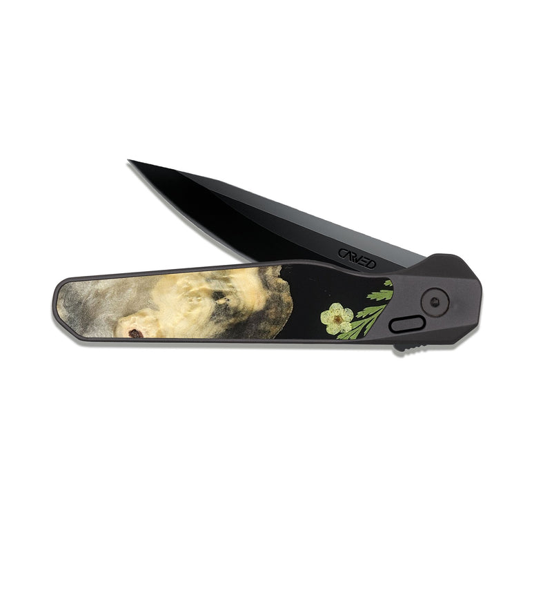 EDC Dark Slate Wood Pocket Knife - Eboni (Bloom, 821636)