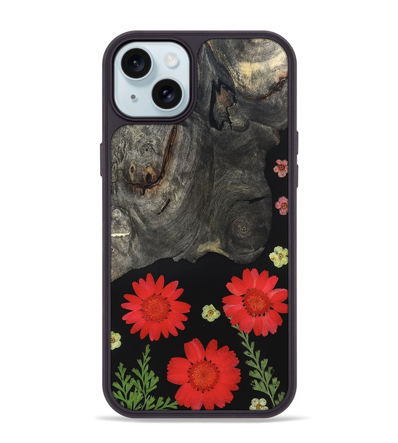 iPhone 15 Plus Wood Phone Case - Yusuf (Bloom, 821637)