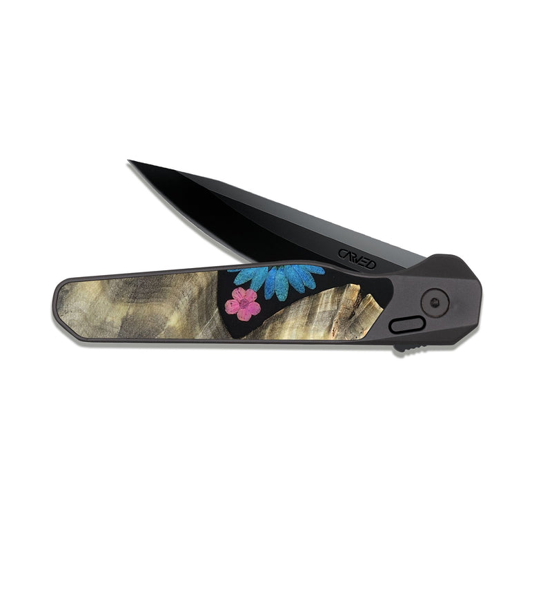 EDC Dark Slate Wood Pocket Knife - Hailey (Bloom, 821639)