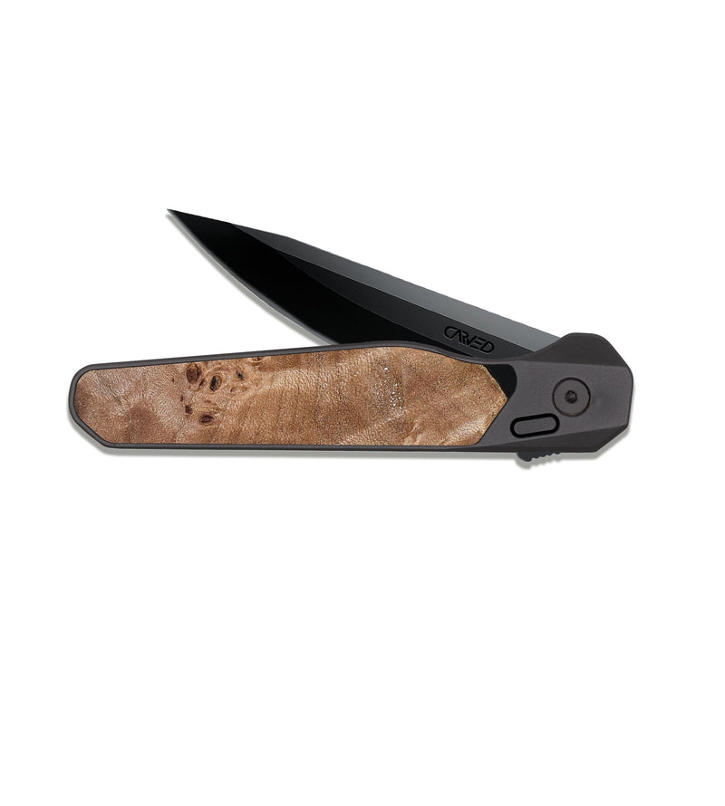 EDC Dark Slate Wood Pocket Knife - Kailee (Bloom, 821648)