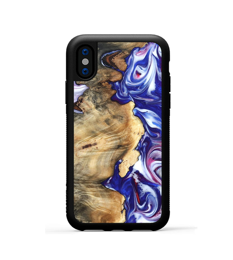 iPhone Xs Wood Phone Case - Geralyn (Merica, 821652)